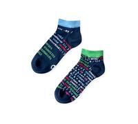 Dedoles Unisex Socks Cotton Funny Designs Football Bicycle Horses Plants Firefighter Gift Mismatched, color: Blue, design: Web Developer (ankle socks), size: 9-11