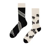 Dedoles Unisex Socks for Women, Men & Kids Cotton Funny Designs Football Bicycle Horses Plants Firefighter Gift Mismatched, Design: Motorcycles and Hogs, Colour: Black, Size: 5-7.5 W / 6-8 M UK