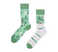 Dedoles Unisex Socks for Women, Men & Kids Cotton Funny Designs Football Bicycle Horses Plants Firefighter Gift Mismatched, Design: Ravishing Herbs, Colour: Green, Size: 8-9.5 W / 9-11 M UK