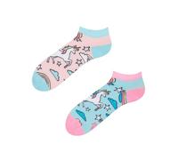 Dedoles Unisex Socks for Women, Men & Kids Cotton Funny Designs Football Bicycle Horses Plants Firefighter Gift Mismatched, Design: Rainbow Unicorn, Colour: Pink, Size: 5-7.5 W / 6-8 M UK