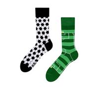 Dedoles Unisex Socks for Women, Men & Kids Cotton Funny Designs Football Bicycle Horses Plants Firefighter Gift Mismatched, Design: English Football, Colour: Green, Size: 5-7.5 W / 6-8 M UK