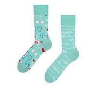 Dedoles Unisex Socks for Women, Men & Kids Cotton Funny Designs Football Bicycle Horses Plants Firefighter Gift Mismatched, Design: Hospital and Medical, Colour: Blue, Size: 5-7.5 W / 6-8 M UK