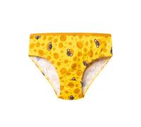 Dedoles Women's & Girls' Underwear Knickers Cotton Funny Designs Flowers Clouds Avocado Unicorn Party Mermaid, Design: Mice love cheese, Colour: Yellow, Size: 9-10 years UK