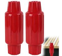 DEDU Dock Bumpers Fenders for Post 2 Pack, Dock Pole Bumpers Slide Over Post Pole 2" Diameter, Dock Bumper fenders for Post Slip-On Vertical Protection Soft UV-Resistant Marine Grade Vinyl (Red)