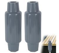 DEDU Dock Bumpers Fenders for Post 2 Pack, Dock Pole Bumpers Slide Over Post Pole 2" Large Size, Dock Bumper fenders for Post Slip-On Vertical Protection Soft UV-Resistant Marine Grade Vinyl (Gray)