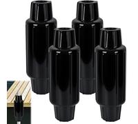 DEDU Dock Bumpers Fenders for Post 4 Pack, Dock Pole Bumpers Slide Over Post Pole 2" Diameter, Dock Bumper fenders for Post Slip-On Vertical Protection Soft UV-Resistant Marine Grade Vinyl (Black)