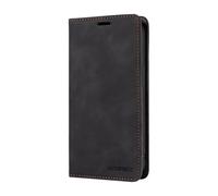 DEDUX Case Compatible with Oppo A6x, RFID Blocking Magnetic Leather Flip Cover Credit Card Holder Folio Phone Case. Black