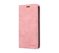 DEDUX Case Compatible with Oppo A6x, RFID Blocking Magnetic Leather Flip Cover Credit Card Holder Folio Phone Case. Pink