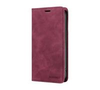 DEDUX Case Compatible with Realme C75 4G, RFID Blocking Magnetic Leather Flip Cover Credit Card Holder Folio Phone Case. Red