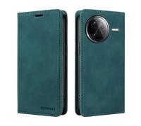 DEDUX Case Compatible with Xiaomi Poco F7 Ultra 5G, RFID Blocking Magnetic Leather Flip Cover Credit Card Holder Folio Phone Case. Blue