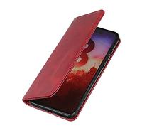 DEDUX Case for Motorola Moto G84 5G, Magnetic Leather Wallet Flip TPU Cover Card Slots Stand Folio Phone Case. Red