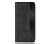 DEDUX Flip Case for Xiaomi Redmi Note 13 Pro 5G, Retro Leather Wallet Cover Magnetic Closure Folio Stand with Card Slots. Black