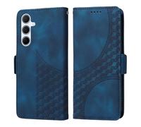 DEDUX Flip Embossed Case for Samsung Galaxy A56 5G / A36 5G Phone Case, Premium PU Leather Case, Foldable Flip TPU Card Slots Magnetic Closure Stand Function Cover. Dark blue