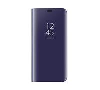 DEDUX Mirror Plating Flip Stand Case for Honor Magic 5 Lite 5G (Magic5 Lite) / X9a.Purple Blue