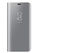 DEDUX Mirror Plating Flip Stand Case for Samsung Galaxy Note 10 Lite.silver