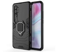 DEDUX Protective Case for Xiaomi Mi Note 10/10 Pro, Rugged PC TPU Bumper Cover Shell With Ring Holder Compatible with Xiaomi Mi Note 10/10 Pro. Black