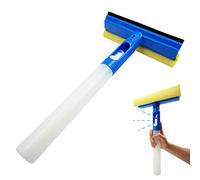 Dee Plus Car Window Cleaner Squeegee with Sponge and Rubber blade Cleaning Tool Wiper with Spray Bottle 3 in 1 Multipurpose | for Indoor and Outdoor, Home, Car Window, Glass Cleaning, Shower Doors