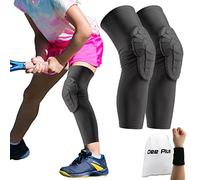 Dee Plus Knee Pads For Kids 5-15 Years Children Youth Sports Compression Leg Knee Elbow Guard with Wristbands for Volleyball, Basketball, Baseball, Football, Cycling