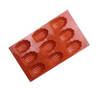 Dee Silicone Chocolate Molds - Madeleines Baking Tray, Heavy Duty Shell Shaped ParaMadeleine Tray, 9 Cavity Madeline Cookie Tray, Baking Trays