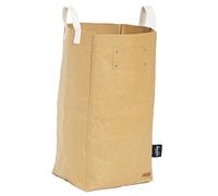 Deeablo New York Sustainable Reusable, Highly Versatile, Washable Paper Bag for Recycling, Multipurpose Recycling Basket, Recycling Bag, Laundry Basket (Brown)
