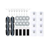 Deebot T20 OMNI/T20/T20 Max/T20 Pro Accessories Main Side Brush Mop Cloth HEPA Filter Dust Bag Replacement Spare Parts (Color : 30pcs)