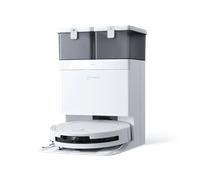 ECOVACS DEEBOT T50 PRO OMNI Robot Vacuum and Mop,Extend Side Brush and Mop, 15,000Pa, AIVI 3D 3.0, Auto Cleaning Solution Adding, 75℃ Hot Water Mop Washing, Hot Air-Drying, Ultra-thin 81mm, White