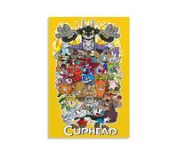 DEEBOW Cuphead Art Poster Decorative Painting Canvas Wall Posters And Art Picture Print Modern Family Bedroom Decor Posters 08x12inch(20x30cm)