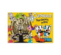 DEEBOW Cuphead Art. Poster Decorative Painting Canvas Wall Posters And Art Picture Print Modern Family Bedroom Decor Posters 08x12inch(20x30cm)