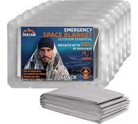 Deecam 6 Pack Mylar Emergency Thermal Foil Survival Space Blankets