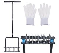 Deecam Lawn Aerator, Lawn Aerator for Soil Loosening and Patio Ventilation, Pre-Assembled Grass Aerator Tools for Yard, Lawn Aeration, Garden Tool