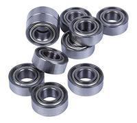 Deechate 10pcs Miniature Sealed Metal Shielded Metric Radial Ball Bearing Model: MR115 ZZ 5x11x 4MM
