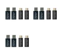 Deechate 12Pcs USB Data Blocker and USB-C Data Blocker Protect Against Juice Jacking Support Safe Quick Charge Stop Data Theft