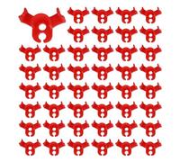 Deechate 150pcs Plant Clips Bending Tool for Flower Vines Low-Pressure Training 90 Degree Stem Support Red