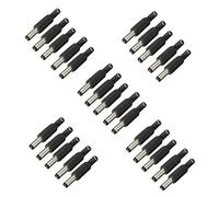 Deechate 25PCS 5.5mm x 2.5mm Male Jack DC Power Plug Socket Jack Adapter Adaptor Connector