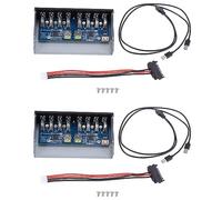 Deechate 2X 19 Pin to 8 Port USB 3.0 Hub 5.25 Inch CD-Rom Drive Bay CD Rom Front Panel for Computer Case