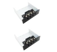 Deechate 2X 4 Way Hard Disk Controller Hard Drive Power Switch Module for Desktop Computer Support 2.5/3.5 Inch HDD