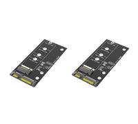 Deechate 2X M.2 NGFF to Adapter Card B Key/B & M Key SSD Converter for NGFF M.2 2280 2260 2242 2230 SSD (Not for M.2 NVME)