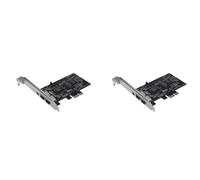 Deechate 2X PCI Express X1 PCI-E FireWire 1394A IEEE1394 Controller Card 3 Port for Desktop