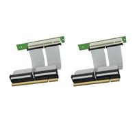 Deechate 2X PCI Extension Cable PCI 32Bit Connection Adapter Card PCl High-Density Extension Cable for 1U 2U Server Small Chassis