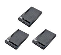 Deechate 3pcs 2.5inch HDD SSD Enclosure USB 3.0 to External Hard Drive Case for Laptop Desktop PC High-Speed Data Transfer