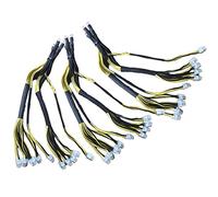 Deechate 3X 1200W 1600W Output Wire New 10 Pin PCIE Powers Connector for Bitmain APW7 + APW3 PSU L3 D3