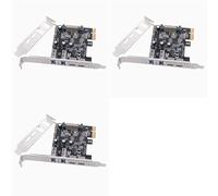 Deechate 3X Type C USB 3.2 Gen1 5Gbps PCIE Card Adapter PCI Express Board 2xUSB A Port+2xType-C Port/USB3.2 PCI-E Expansion Card