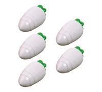 Deechate 5pcs Transparent Easter Plastic Carrots Candy Box Easter Gift Box Decorations B