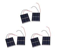Deechate 6 Pcs 1.5V 400mA 80x60mm Micro-Mini Power Solar Cells for Solar Panels - DIY Projects - Toys - Battery Charger