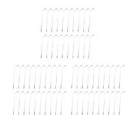 Deechate 60Pcs Model Railway 10cm Lamp Post Street Lights HO Scale 1:87 LED 3V Resistors LQS08 Single Head-Bright White