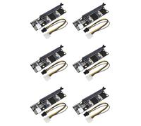 Deechate 6X 2 Port SlimSAS 8i X2 to PCIe 4.0 X16 Slot Adapter Card SFF8654 Riser Card for Network Graphics Video Card GPU