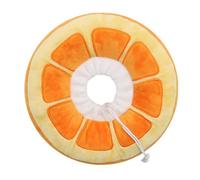 Deechate Adjustable Cat Cone Collar Soft Cute Cats Recovery Collar for Kittens,Orange Small