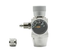 Deechate Aquarium CO2 Regulator CO2 Regulator 2000psi Pressure Gauge for 6mm Suction Tube 5/8-18UNF