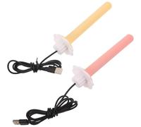 Deechate Bird Cage Accessories for Cockatiels Parakeets Parrots-2pcs USB Heated Perch-Platform Rod