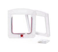 Deechate Cat Door 4 Way Pet Locking Door, Convenient Safe Access for Your Pets the Perfect Cat Door